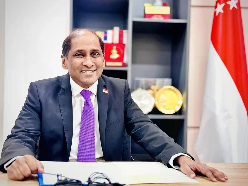 Singaporean Ambassador to Vietnam Jaya Ratnam (Photo: VNA)