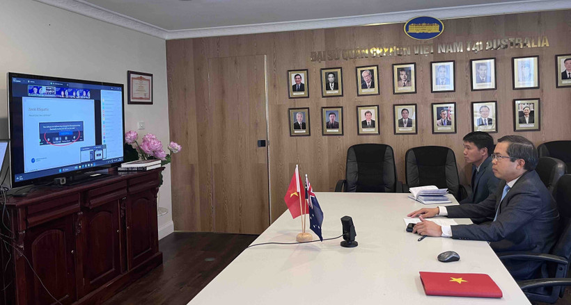 Vietnamese Ambassador to Australia Pham Hung Tam attends the announcement ceremony. (Photo: VNA)