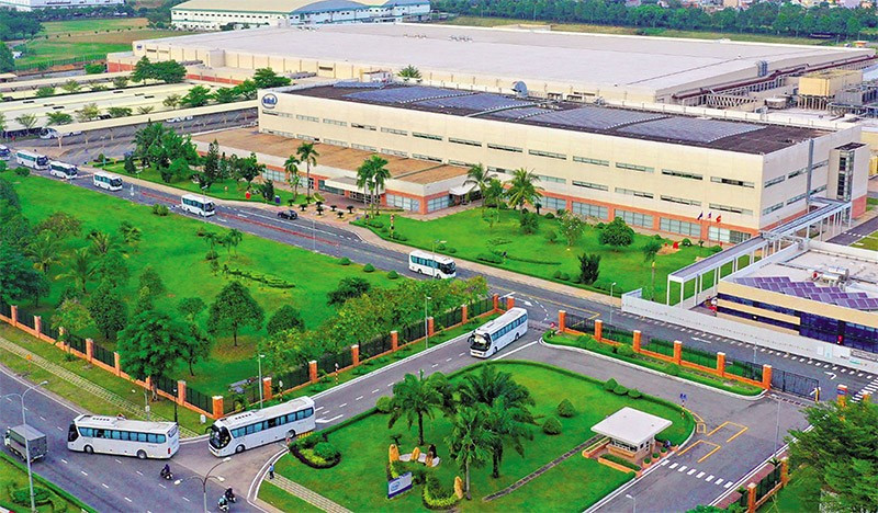 An overview of Intel Factory in Ho Chi Minh City's Saigon High-Tech Park (Source: baodautu.vn)