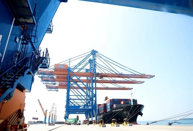Gemalink Port in Ba Ria-Vung Tau province. Vietnam cut import tariffs for some US products from the end of March this year. (Photo: VNA)