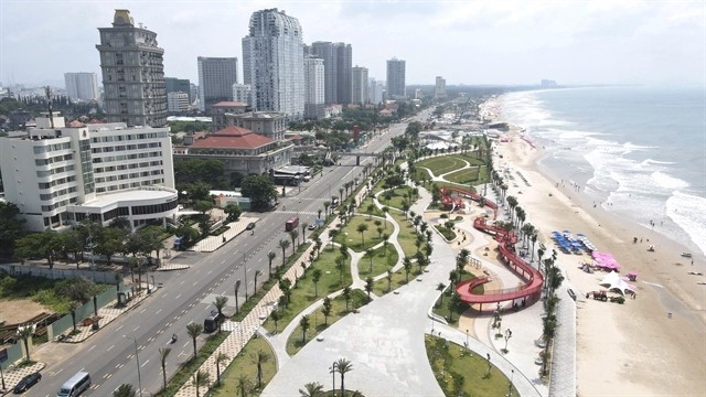 A view of Bai Sau Beach in HCM City’s Vung Tau ward (Photo: VNA)