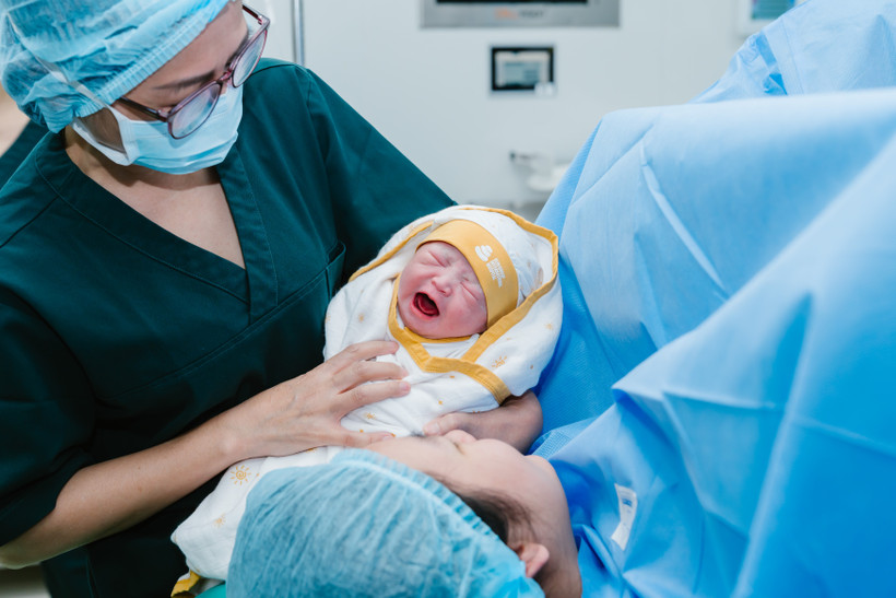 Anh Duong – the first baby born at Sun Group International Hospital. (Photo courtesy of Sun Group International Hospital)