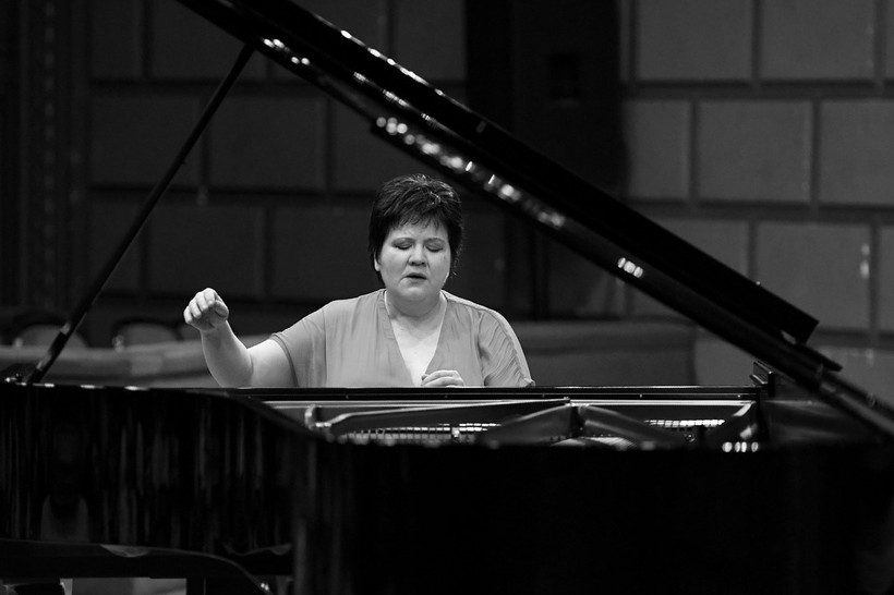 Famous French pianist Dana Ciocarlie (Photo: French Institute in Vietnam)