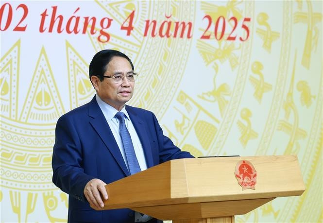 Prime Minister Pham Minh Chinh speaks at the second meeting of the National Steering Committee for building the private economic sector development project (Photo: VNA)