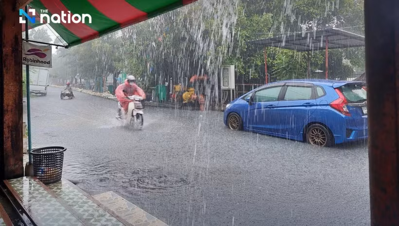 Heavy downpour recorded in Thailand (Photo: nationthailand.com)