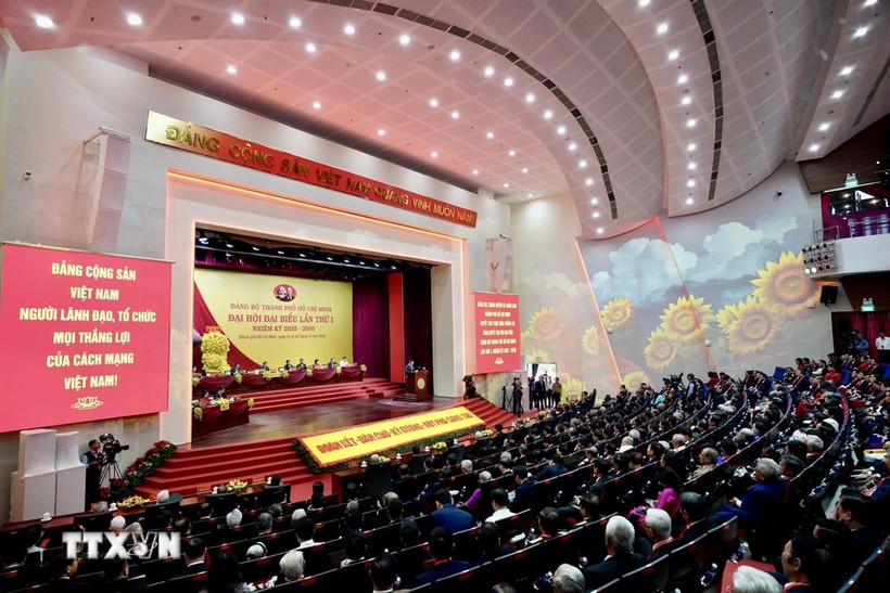 At the first Party Congress of Ho Chi Minh City for the 2025-2030 tenure (Photo: VNA)