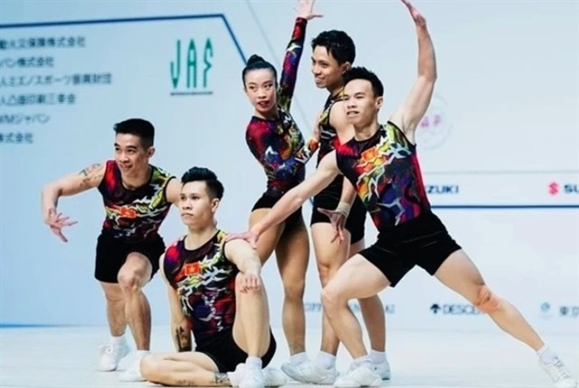 Vietnam's team won the gold at the FIG World Cup in 2024. They will defend their title in this year's tournament on April 26-27. (Photo courtesy of FIG)