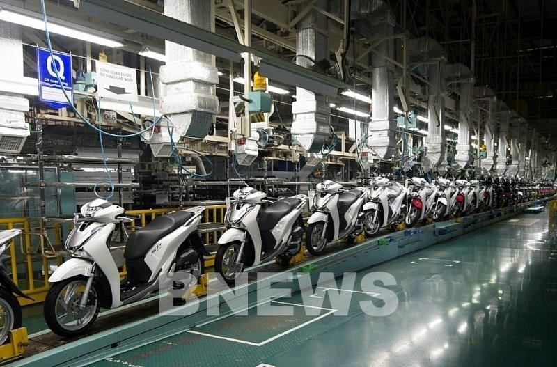 A motorbike production line of Honda Vietnam — a Japanese company located in Phu Tho province. (Photo: VNA)