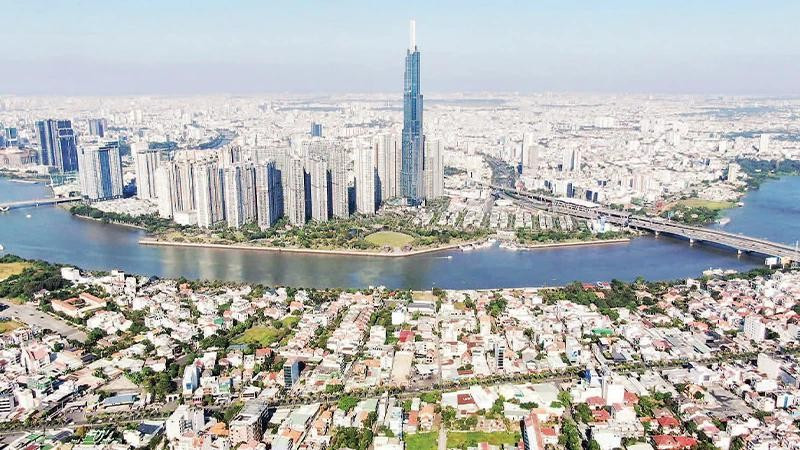 A corner of Ho Chi Minh City seen from above (Photo: nhandan.vn)