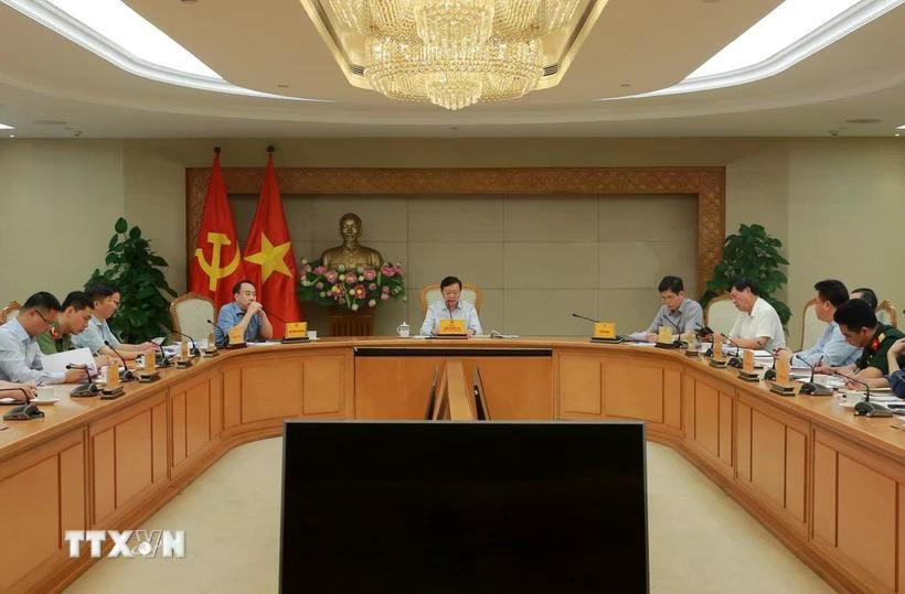 Deputy Prime Minister Tran Hong Ha speaks at the meeting of the National Civil Aviation Security Committee. (Photo: VNA)