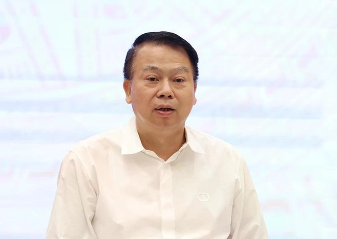Deputy Finance Minister Nguyen Duc Chi (Photo: VNA) vna-potal-hop-bao-chinh-phu-thuong-ky-thang-52024-7407639.jpg