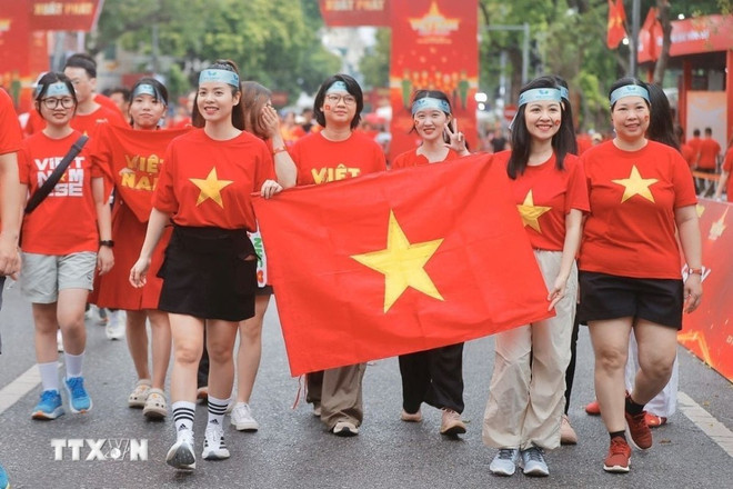 The race is part of celebrations marking the 80th National Day (September 2, 1945 – 2025) (Photo: VNA)