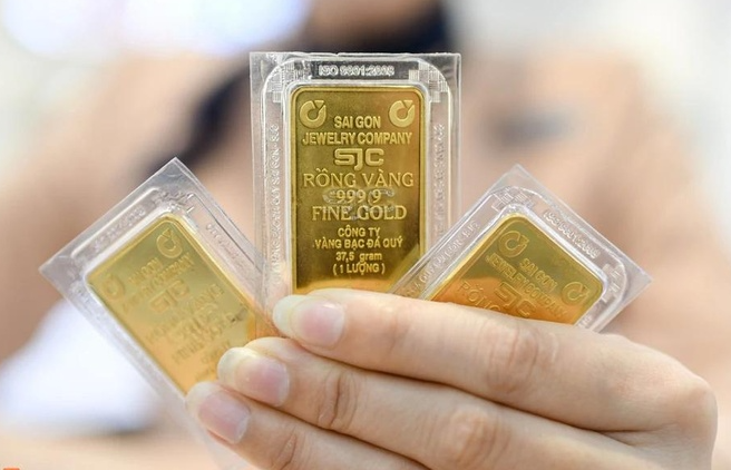 Vietnam's investment demand for bullion surges. (Photo: Vietnam+) 01 vang-1556.png