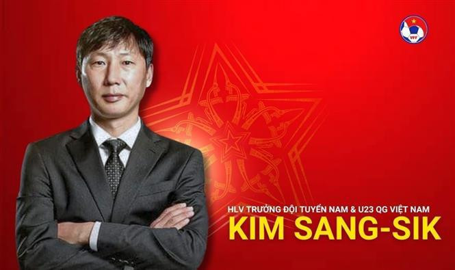 Kim Sang-sik, the new head coach of Vietnam's national football team and U23 team (Photo: VFF)
