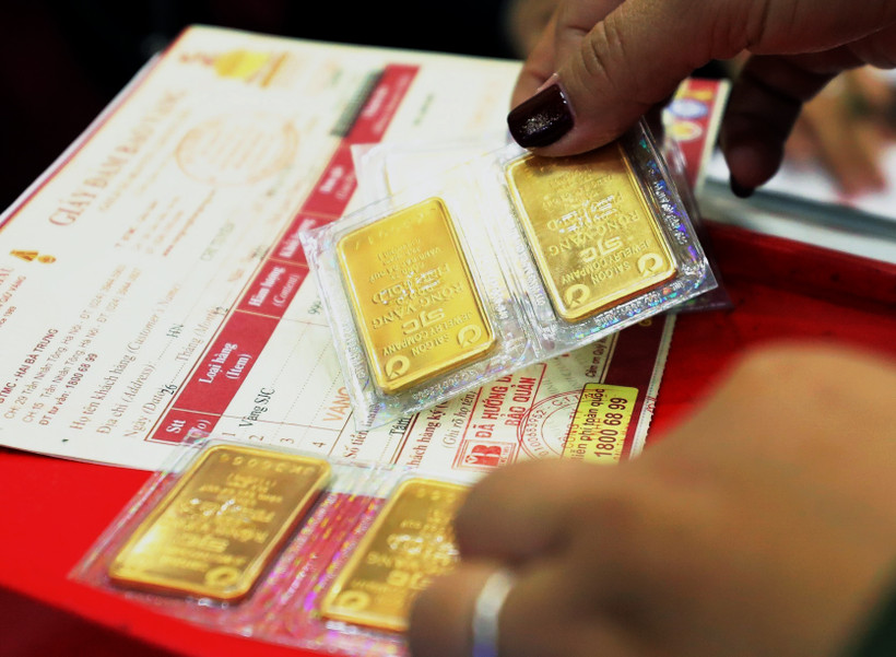 Gold bars (Photo: VNA)