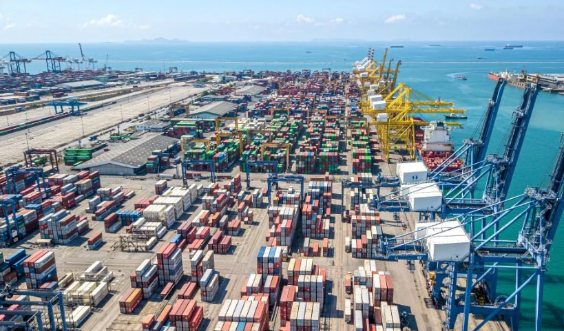 Aerial photo shows a view of the Laem Chabang Port in Chonburi Province, Thailand. It is one of the most important international container hub ports in Thailand (Photo: XINHUA)