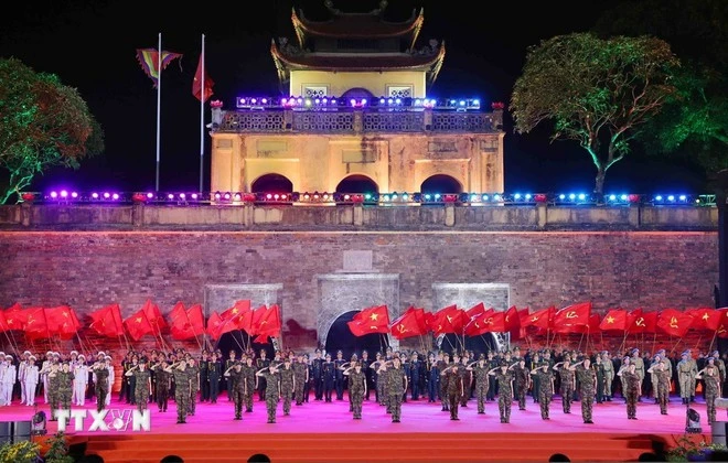 A performance of the Vietnam People's Army Music and Dance Theatre (Photo: VNA)