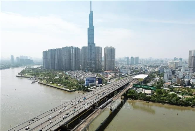 An Phu station - part of the Ben Thanh - Suoi Tien metro line in Ho Chi Minh City. (Photo: VNA)