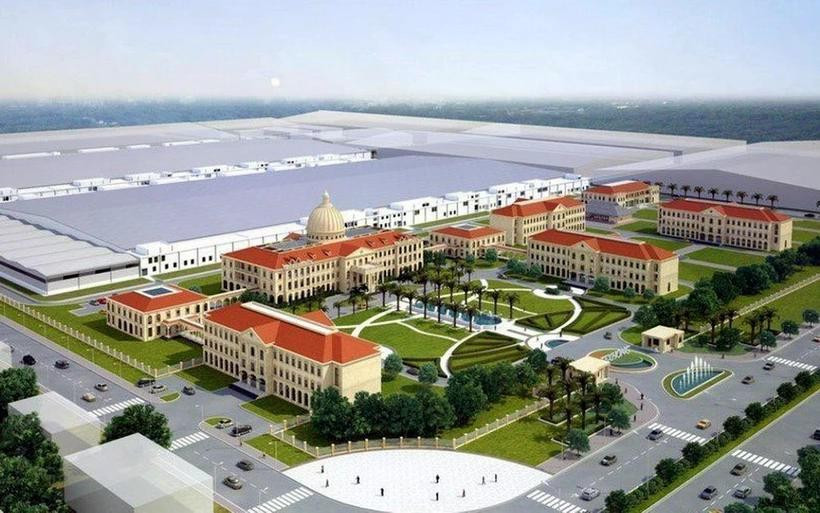 An overview of Texhong Hai Ha industrial park in Hai Ha district of Quang Ninh province. (Photo: VNA)