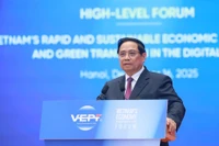 Prime Minister Pham Minh Chinh speaks at the high-level plenary session of the Vietnam Economy in 2025 and Prospects in 2026 Forum (VEPF) in Hanoi on December 16. (Photo: VNA)