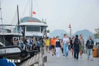 During the nine-day Tet holiday, Quang Ninh welcomes more than 1.1 million visitors. (Photo: VNA)