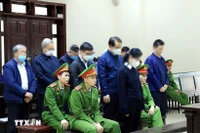 Defendants at the court (Photo: VNA)