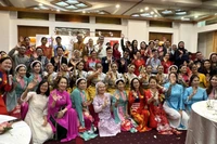 Artists and guests at the event (Photo: VNA)