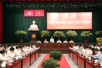 A view of the fifth meeting of the Ho Chi Minh City Party Committee for the 2025–2030 term on April 1 (Photo: VNA)
