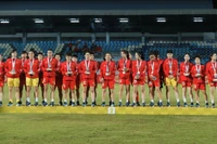 Vietnam’s women’s national football team secures the silver medal at the 33rd Southeast Asian (SEA) Games on December 17 evening. (Photo: VNA)