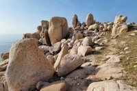 Granite blocks in Nui Chua National Park come in all shapes and sizes. (Photo: VNA)