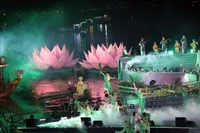 A performance at the opening ceremony of Visit Vietnam Year 2025 in Hue on March 25 evening (Photo: VNA)