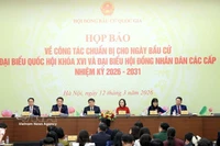 The National Election Council on March 12 holds a press conference on the preparations for the election of deputies to the 16th National Assembly and People's Councils at all levels for the 2026-2031 term. (Photo: VNA)