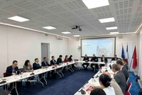 The Vietnamese delegation works directly with representatives of French enterprises through the connection facilitated by Mouvement des Entreprises de France (MEDEF) (Photo: VNA)