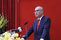 New Secretary of the Phu Tho provincial Party Committee Pham Dai Duong speaks at the event on January 9. (Photo: VNA)