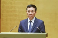 Minister of Science and Technology Nguyen Manh Hung speaks at the meeting (Photo: VNA)