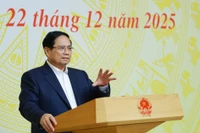 Prime Minister Pham Minh Chinh speaks at the Central Council for Emulation and Commendation's 16th meeting in Hanoi on December 22. (Photo: VNA)