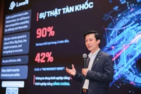 Vu Ngoc Quyet, Founder and CEO of LocaAI, speaks about AI technology at TECHFEST Vietnam 2025, held in Hanoi from December 12-14, 2025. (Photo: VNA)