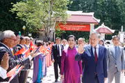 Party General Secretary and State President To Lam visits Ho Chi Minh Memorial Site in Udon Thani