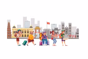 International visitors, foreign tourists, tourism