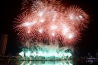 Fireworks performance by the Finnish team at Da Nang International Fireworks Festival 2025. (Photo: VNA)