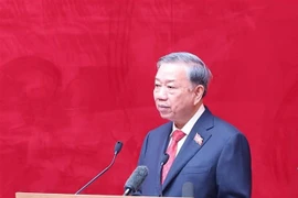 Party General Secretary To Lam speaks at the 8th Congress of the Central Public Security Party Organisation (Photo: VNA)