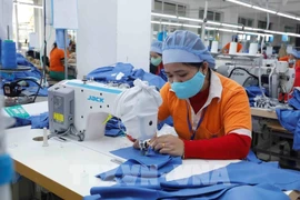 Garment production for export at Hung Viet Garment Company, Hung Yen province. (Photo: VNA)