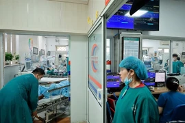 The emergency ward at Bach Mai Hospital, Hanoi. (Photo: VNA)