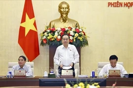 NA Chairman Tran Thanh Man speaks at the NA Standing Committee’s 44th session. (Photo: VNA)