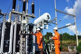 Checking the operation of 110kV power projects in the Central Highlands provinces. (Photo: VNA)