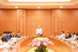 Party General Secretary To Lam speaks at the working session with the Party Central Committee’s Office. (Photo: VNA)