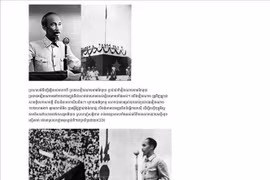 Screenshot of the article titled “President Ho Chi Minh – A National Hero of Vietnam” on Cambodian Express News (Photo: VNA)