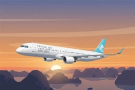 An illustrative image showing a Crystal Bay Airlines plane. (Photo: dantri.com.vn)