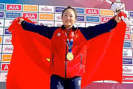 This is Nguyen Thi Huong's second gold at SEA Games 33 and her 10th gold in her career. (File photo: tuoitre.vn)