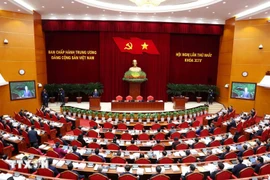 At the first session of the 14th Party Central Committee (Photo: VNA)